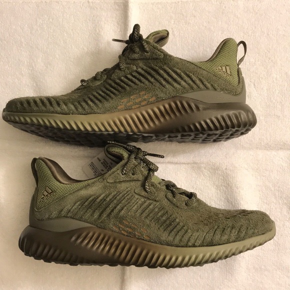 adidas alphabounce olive green